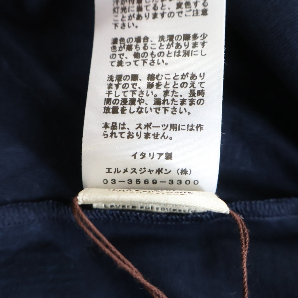 HERMES(エルメス) 22AW カヴァルカード 半袖 クルーネック Tシャツ ネイビー