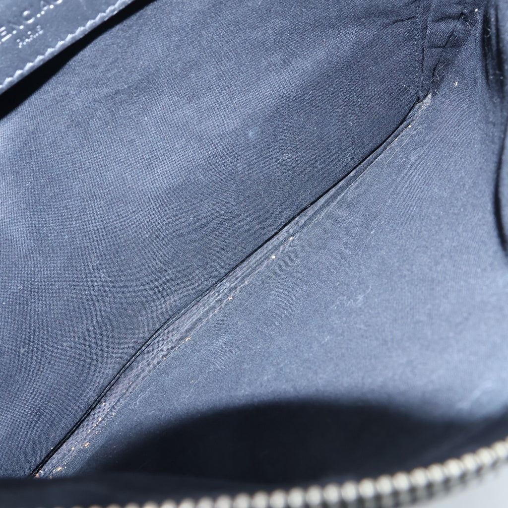 BALENCIAGA(バレンシアガ) ロゴ レザー切替 セカンドバッグ クラッチバッグ ブラック 373834 1000