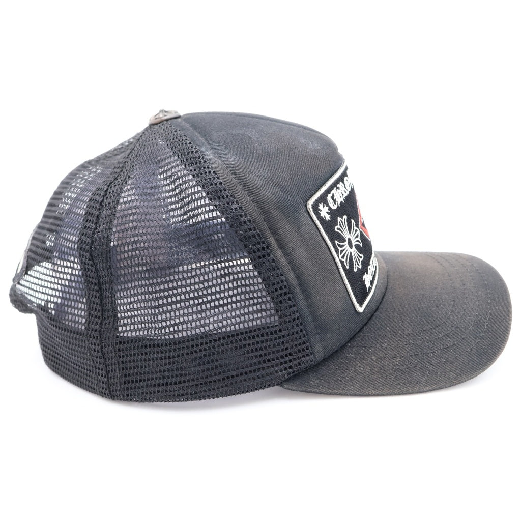 CHROME HEARTS(クロムハーツ) ×MATTY BOY CHOMPER TRUCKER CAP マッティボーイ チョンパー ロゴ刺繍 メッシュ トラッカーキャップ 帽子 ブラック