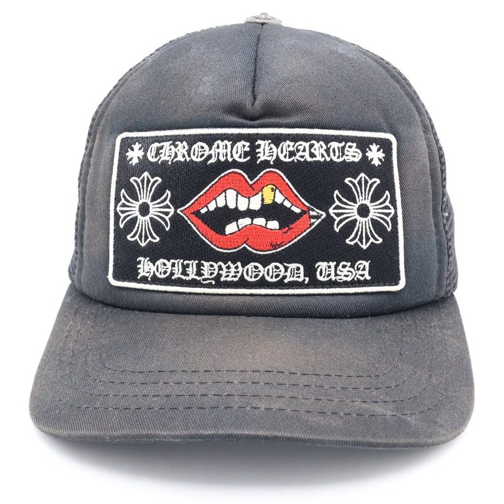 CHROME HEARTS(クロムハーツ) ×MATTY BOY CHOMPER TRUCKER CAP マッティボーイ チョンパー ロゴ刺繍 メッシュ トラッカーキャップ 帽子 ブラック