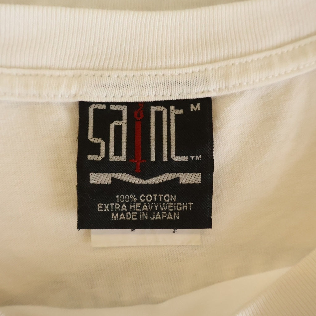 SAINT MICHAEL(セントマイケル) 23AW COMPLICATED S/S TEE 半袖 クルーネック Tシャツ ホワイト SM-A23-0000-C18 SM-A23-0000-C18