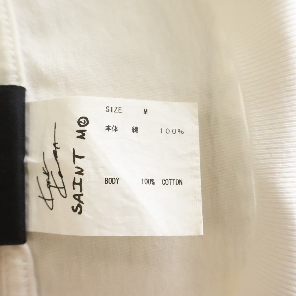 SAINT MICHAEL(セントマイケル) 23AW COMPLICATED S/S TEE 半袖 クルーネック Tシャツ ホワイト SM-A23-0000-C18 SM-A23-0000-C18