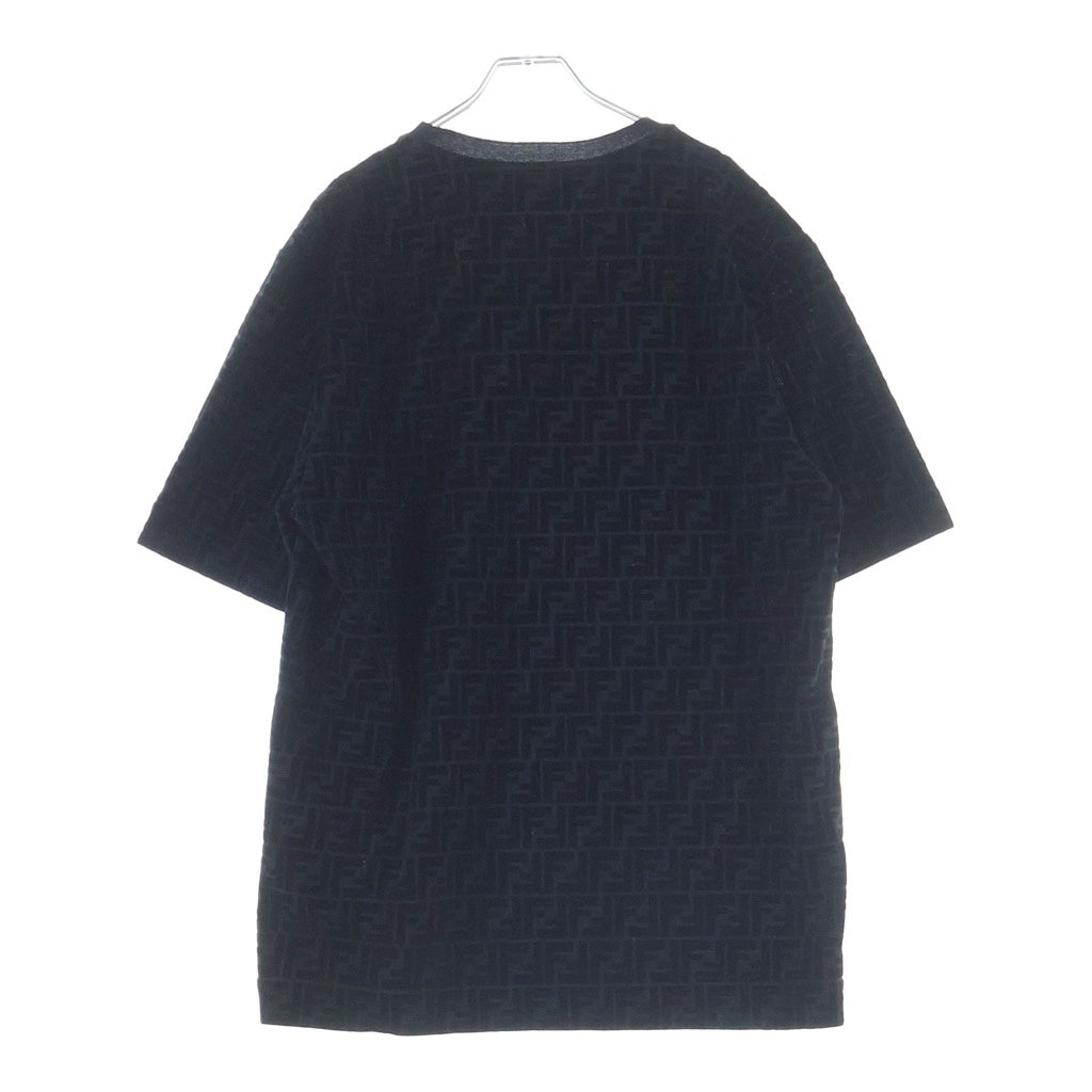 FENDI(フェンディ) 24AW ズッカ FFモチーフ 半袖 クルーネック Tシャツ ブラック FY0936 A7D5 FY0936 A7D5