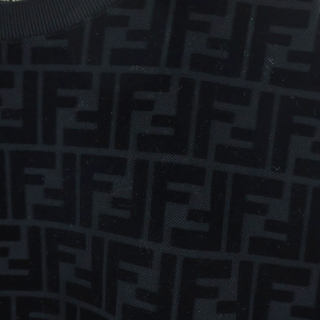 FENDI(フェンディ) 24AW ズッカ FFモチーフ 半袖 クルーネック Tシャツ ブラック FY0936 A7D5 FY0936 A7D5