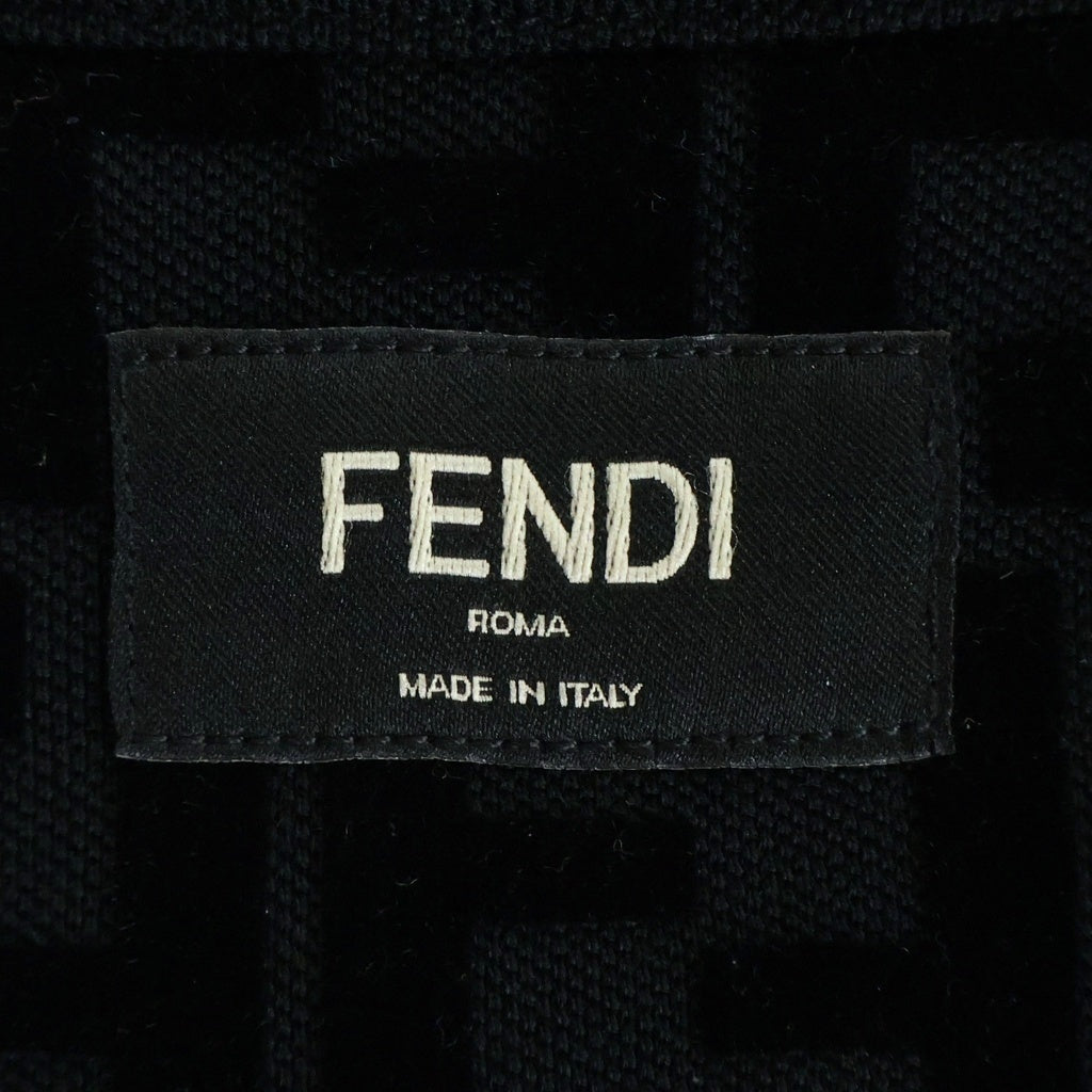 FENDI(フェンディ) 24AW ズッカ FFモチーフ 半袖 クルーネック Tシャツ ブラック FY0936 A7D5 FY0936 A7D5