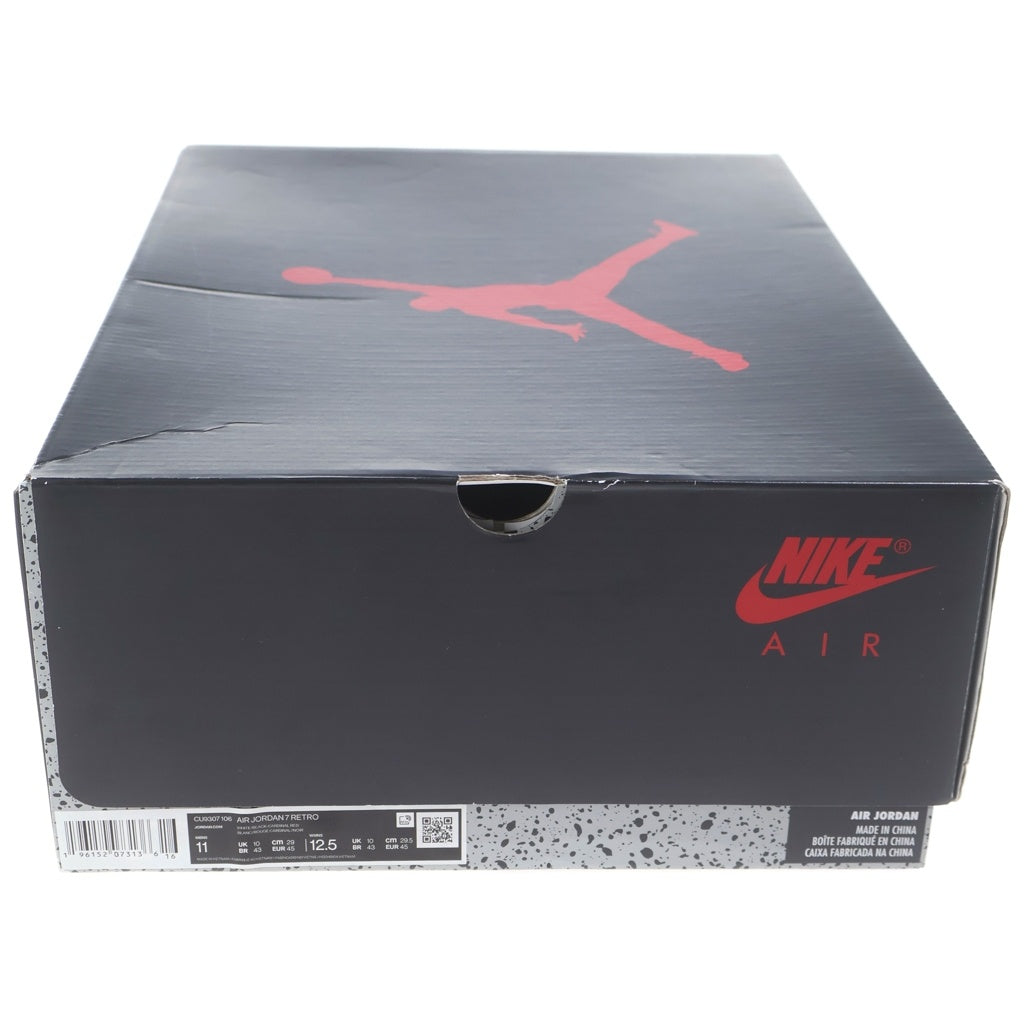 NIKE(ナイキ) AIR JORDAN 7 RETRO Cardinal エアジョーダン レトロ カーディナル ハイカットスニーカーホワイト CU9307-106 US11/29cm