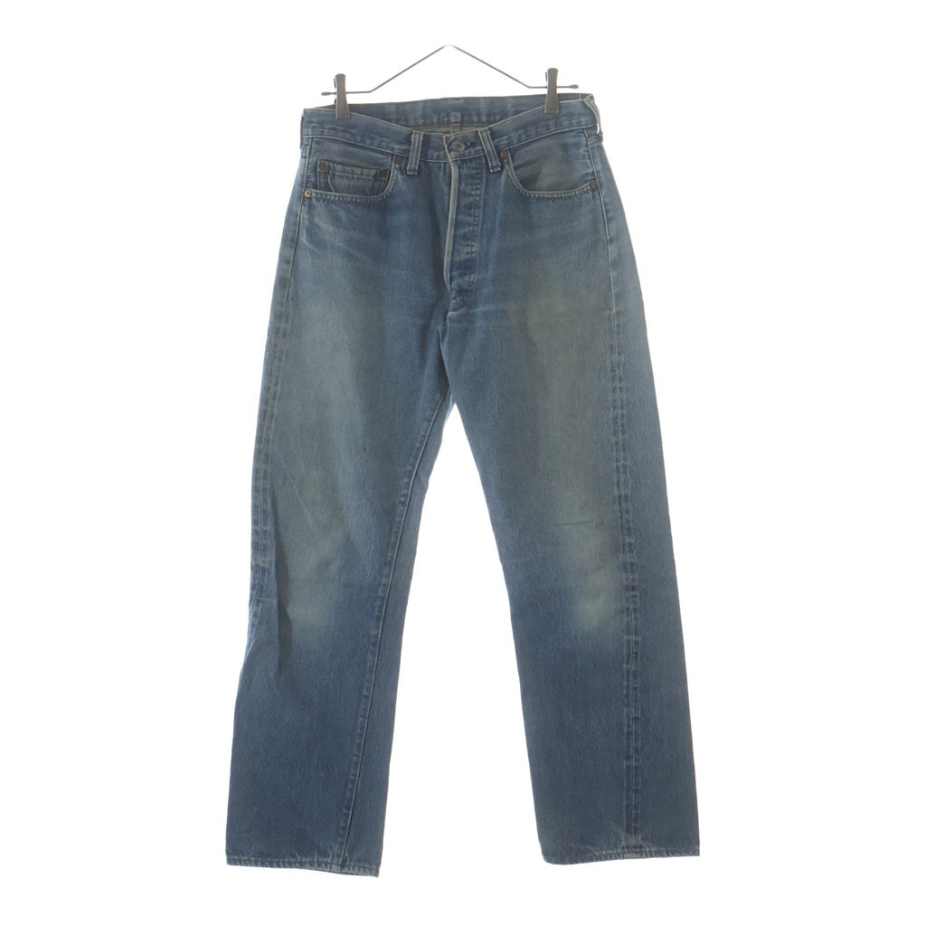 Levi's(リーバイス) 80s 501 66後期 ボタン裏524 赤耳 Rタブ ケアタグ 紙パッチ インディゴ デニム パンツ ‐