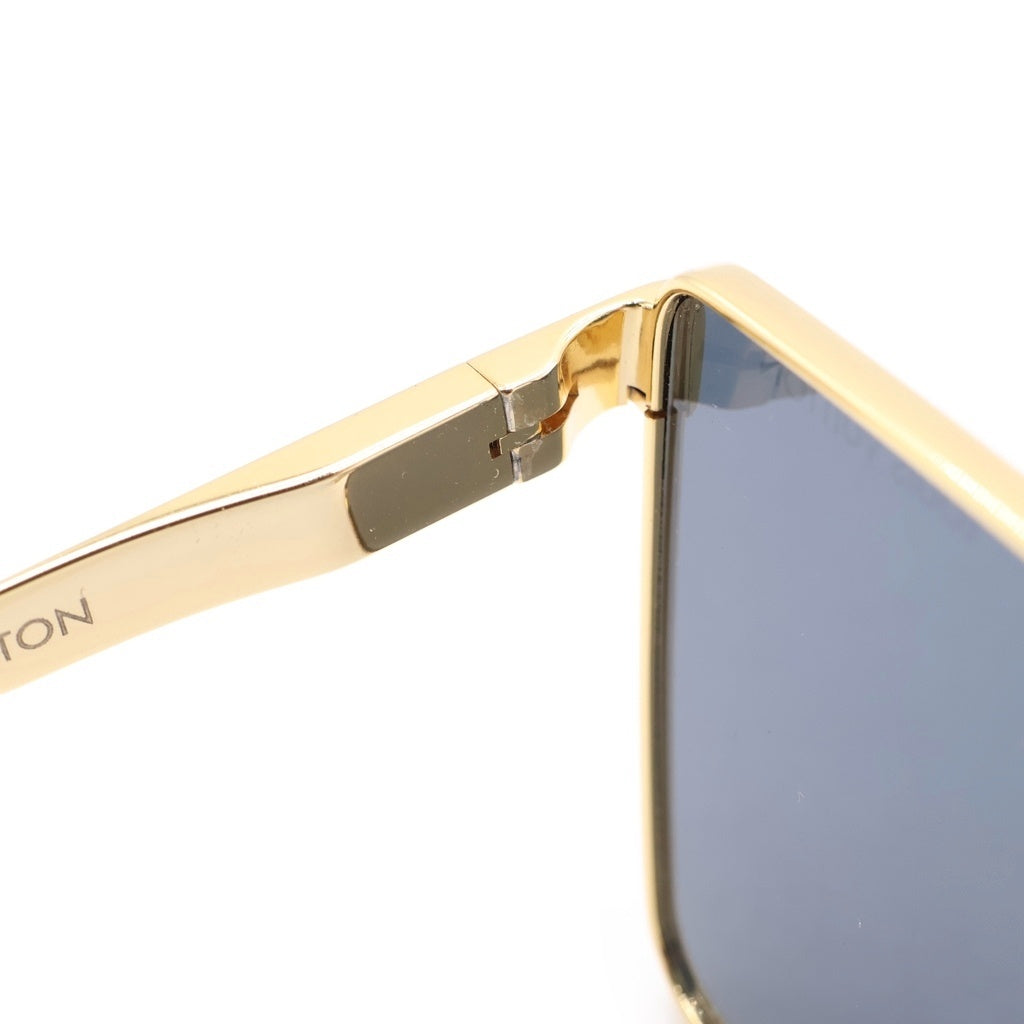 LOUIS VUITTON(ルイヴィトン) サイクロン サングラス メタルフレーム ブラックレンズ ゴールド Z1700U