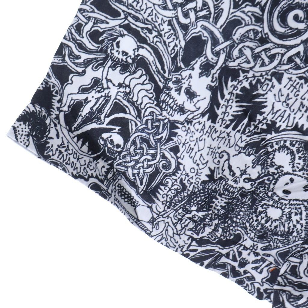 SUPREME(シュプリーム) 26SS Wombat S/S Shirt 総柄 半袖シャツ ホワイト/ブラック