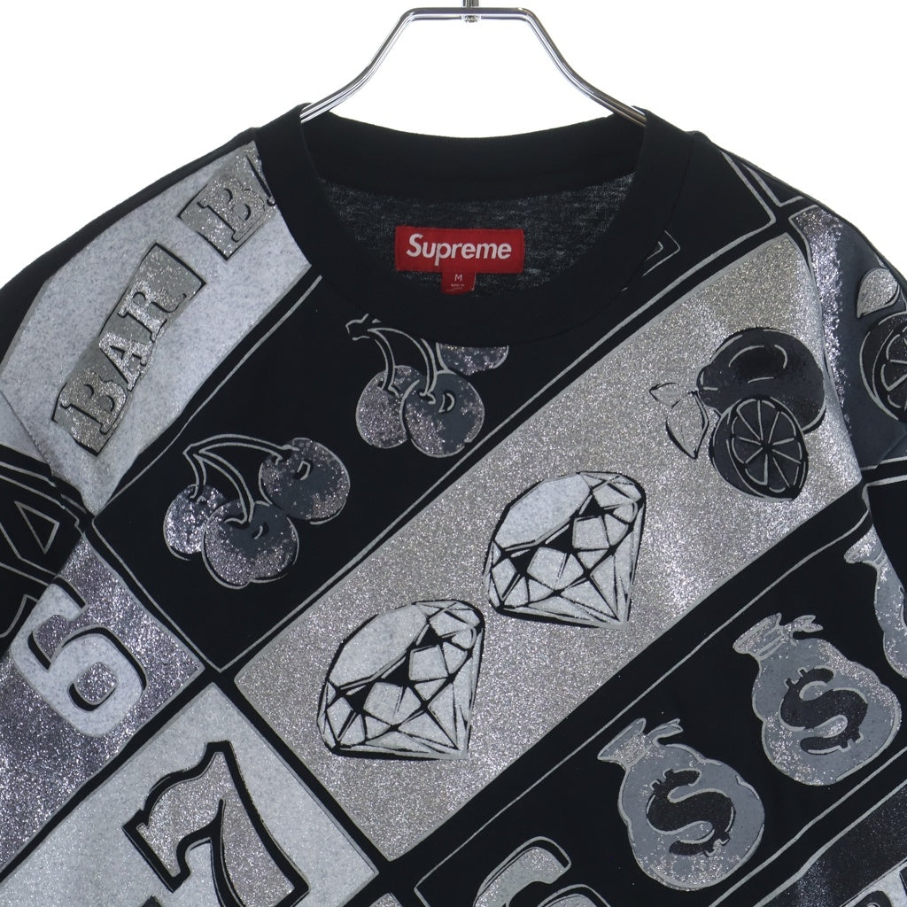 SUPREME(シュプリーム) 26SS Slot Machine S/S Tee スロットマシーン 総柄 クルーネック 半袖Tシャツ ブラック/シルバー