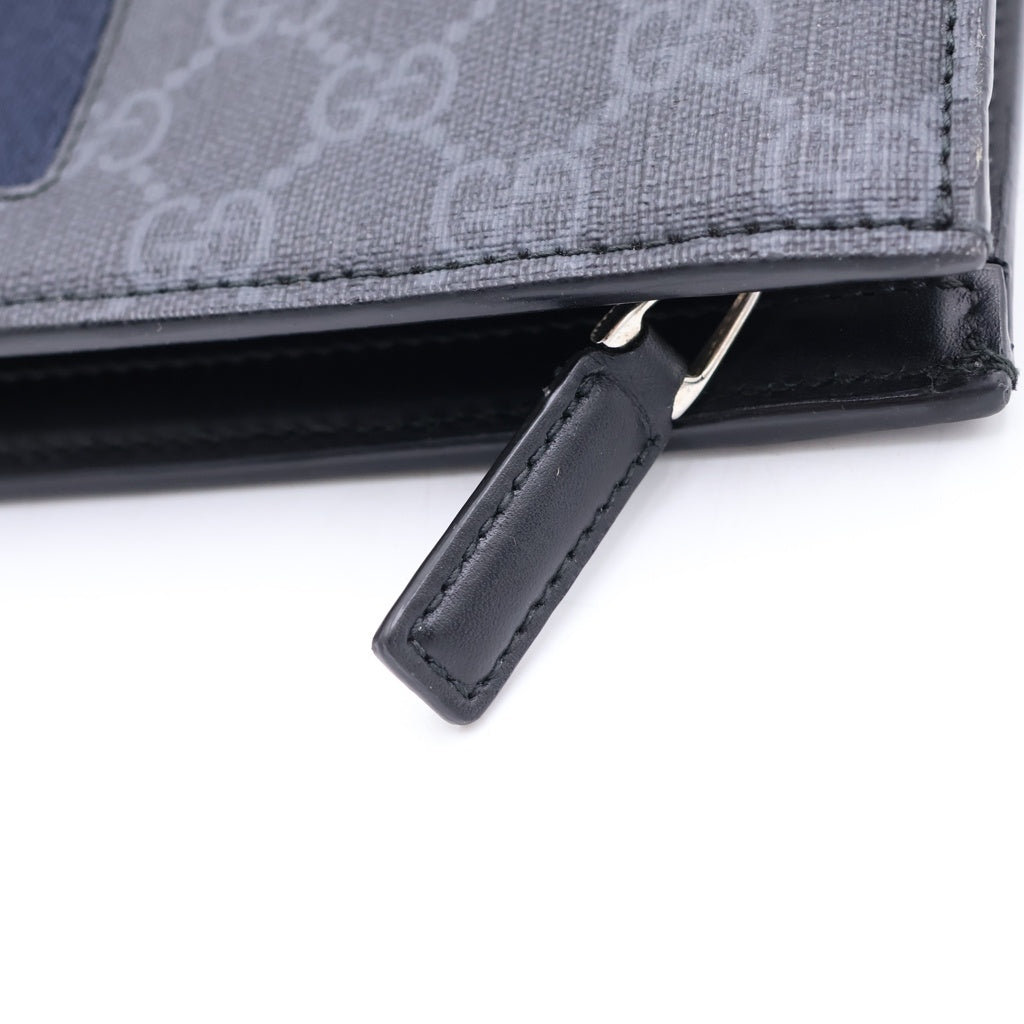 GUCCI(グッチ) GGスプリーム レザー クラッチバッグ ブラック 475316 2149