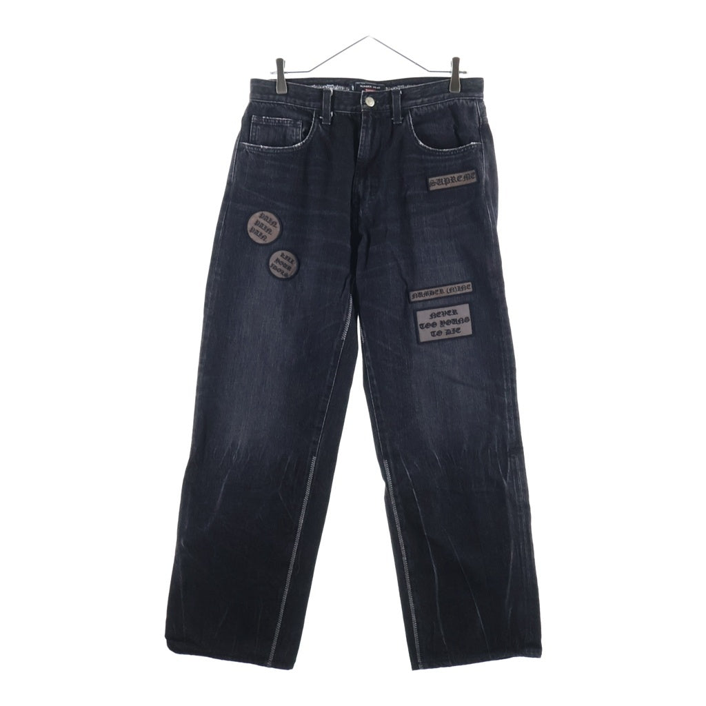 SUPREME(シュプリーム) 25AW ×Number (N)ine Patches Loose Fit Jean ブラック ‐