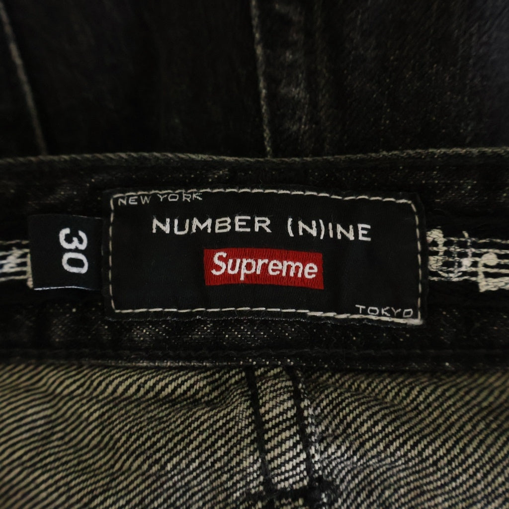 SUPREME(シュプリーム) 25AW ×Number (N)ine Patches Loose Fit Jean ブラック ‐