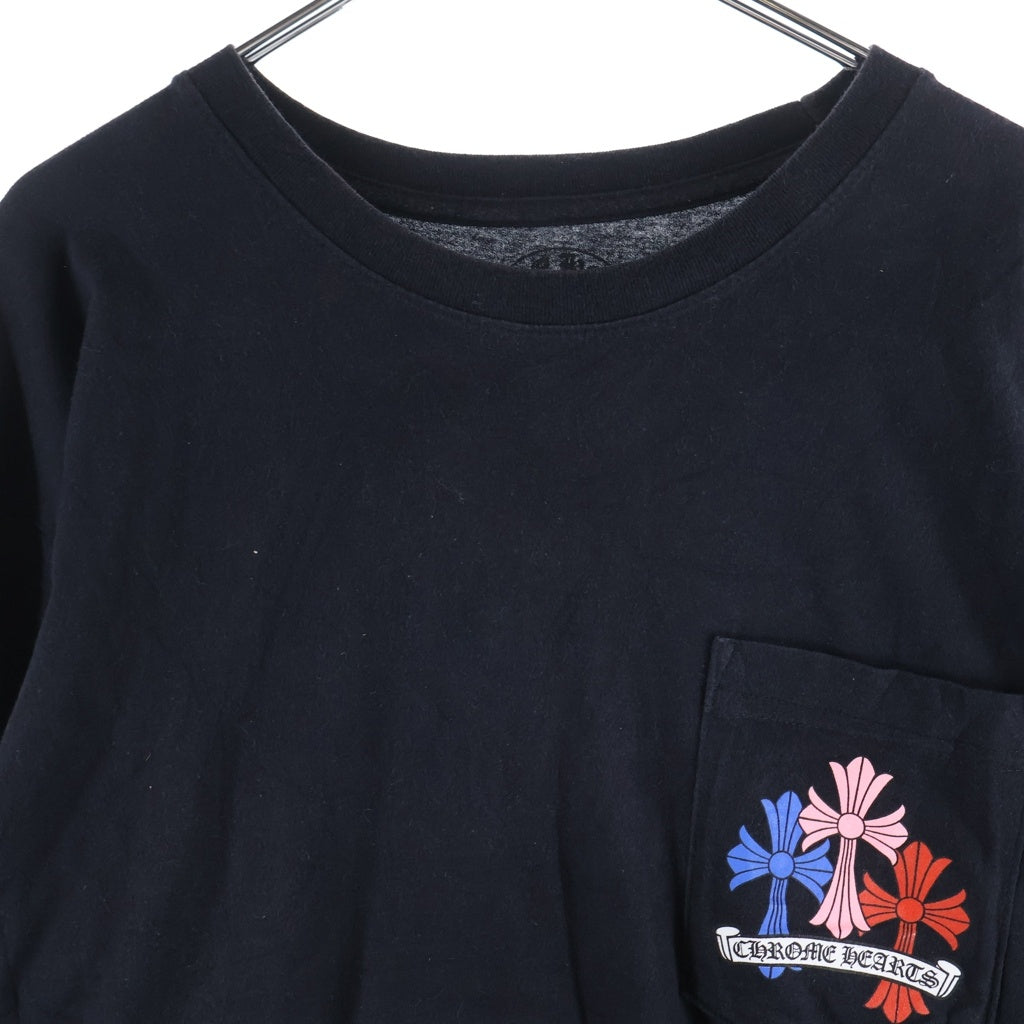 CHROME HEARTS(クロムハーツ) MLTCOL CEM CRS LS マルチカラーセメタリークロスプリント長袖カットソー ブラック ‐