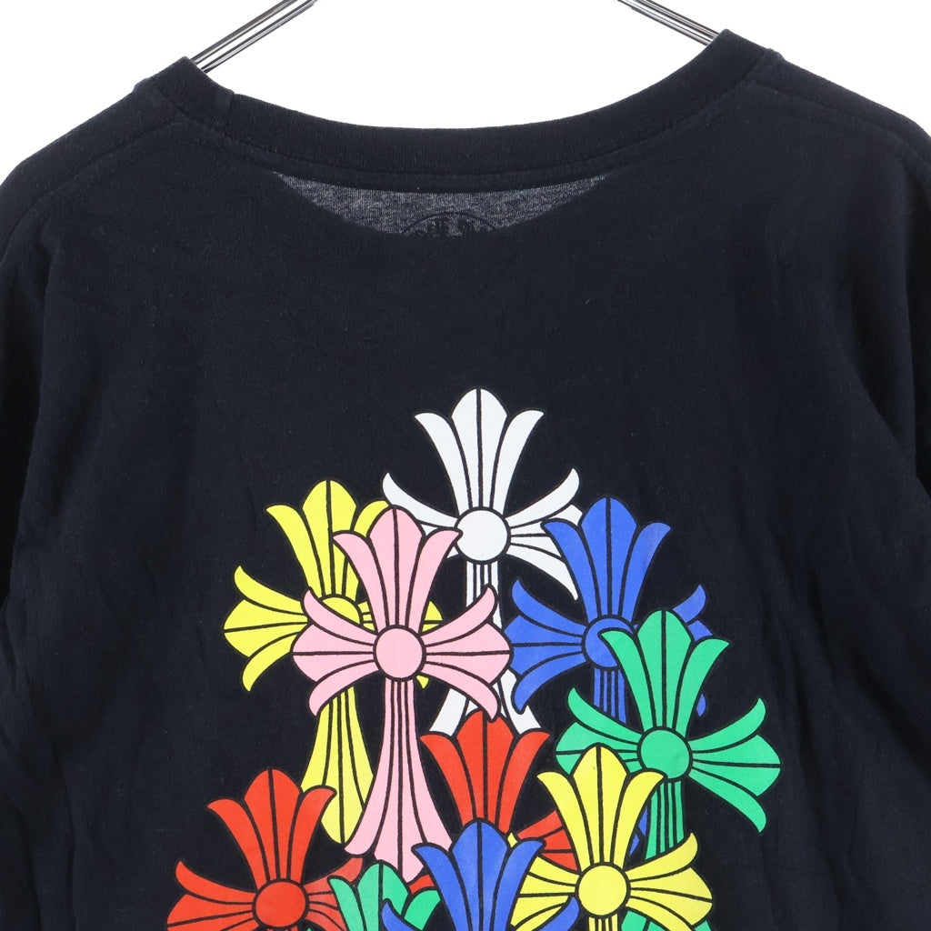 CHROME HEARTS(クロムハーツ) MLTCOL CEM CRS LS マルチカラーセメタリークロスプリント長袖カットソー ブラック ‐