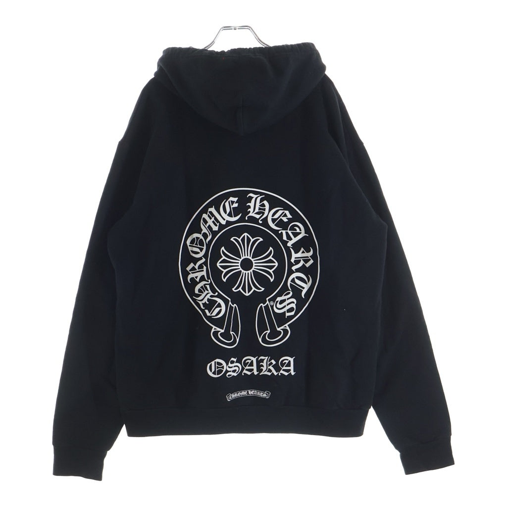 CHROME HEARTS(クロムハーツ) OSAKA Horseshoe Hoodie 大阪限定 ホースシューフーディ プルオーバー パーカー ブラック ‐