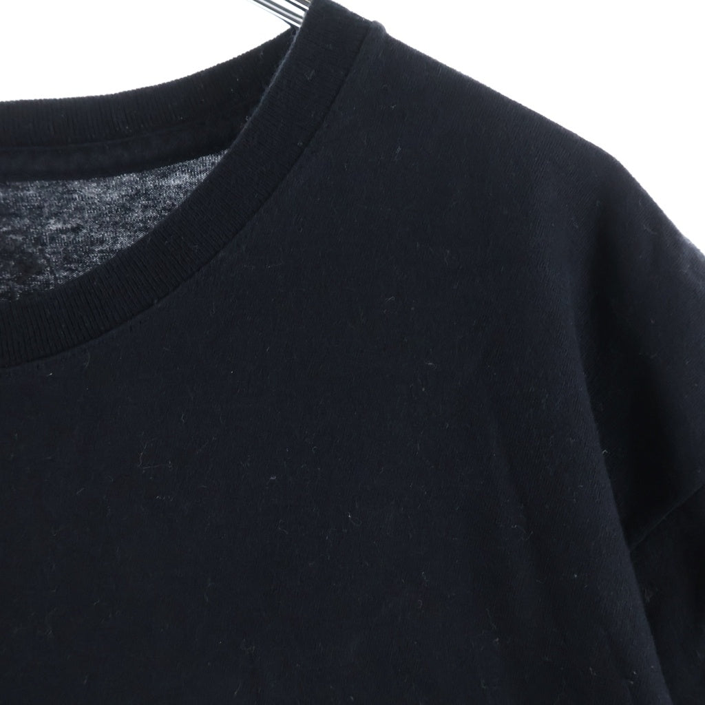 CHROME HEARTS(クロムハーツ) OLD SCROLL LABEL CH PLUS オールド スクロールラベル バックCHクロスプリント クルーネック半袖Tシャツ ショートスリーブカットソー ブラック