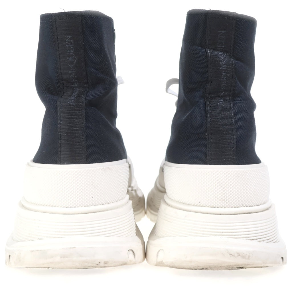 Alexander McQueen(アレキサンダーマックイーン) Tread Slick トレッド スリック ハイカットスニーカー キャンバス ブラック 705660