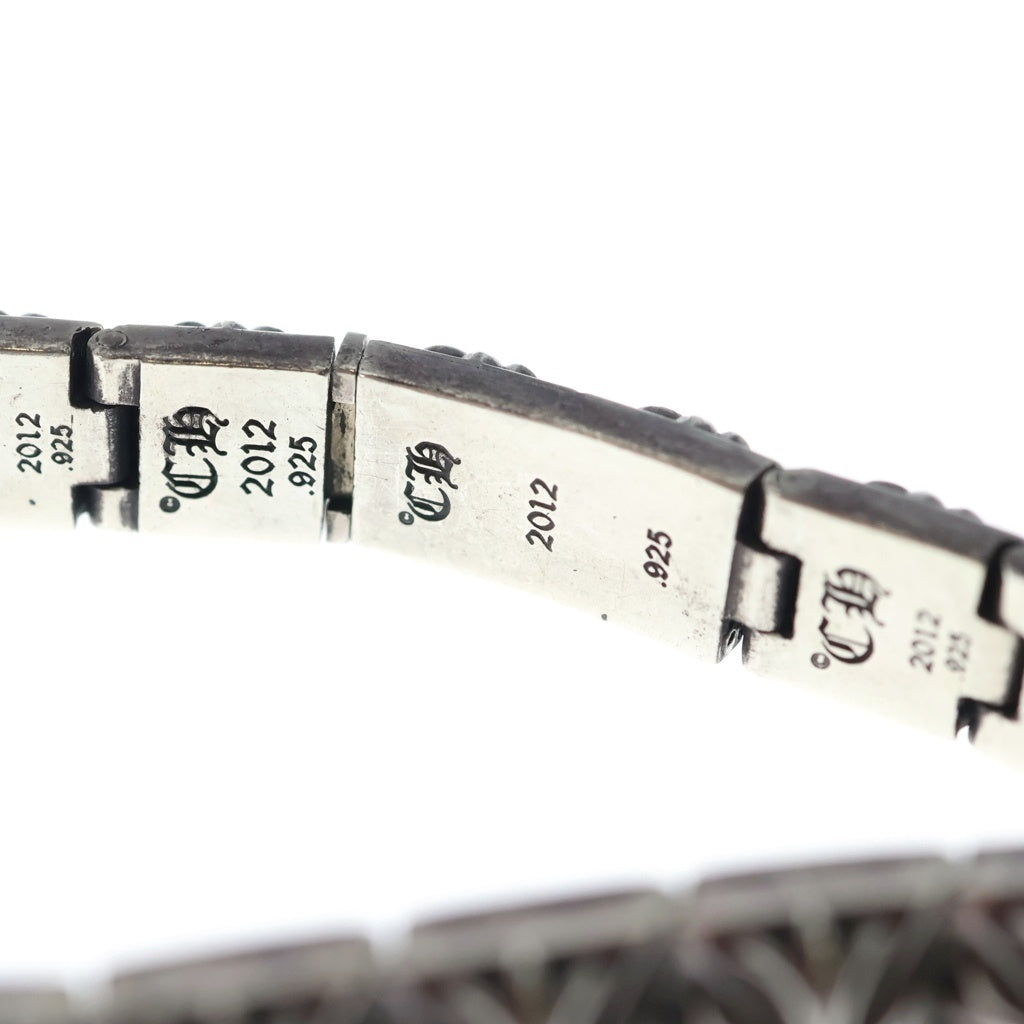 CHROME HEARTS(クロムハーツ) PYRAMID PLS LNK 3/8 ピラミッドプラス ブレスレット シルバー