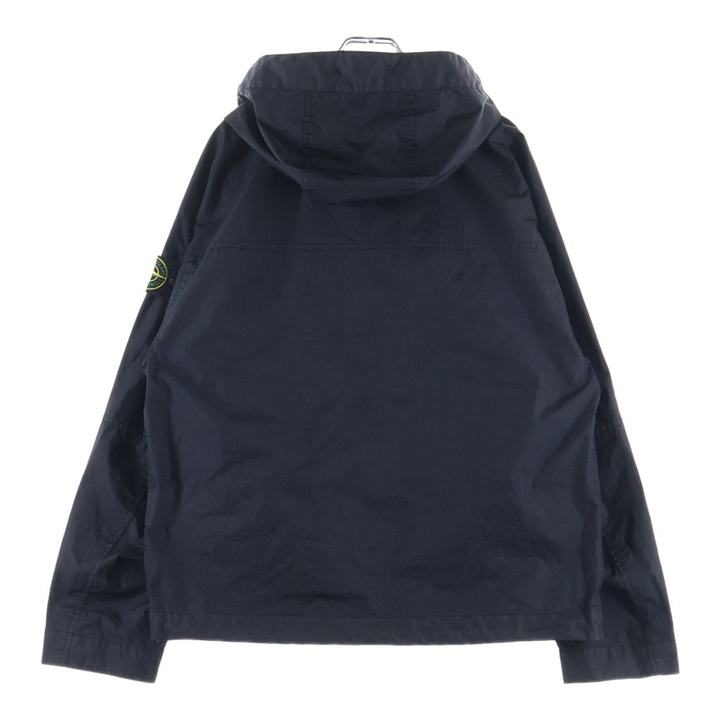 STONE ISLAND(ストーンアイランド) 26SS ワッペンロゴ フーデッドジャケット ナイロンジャケット ブラック L1S154100004S0A2