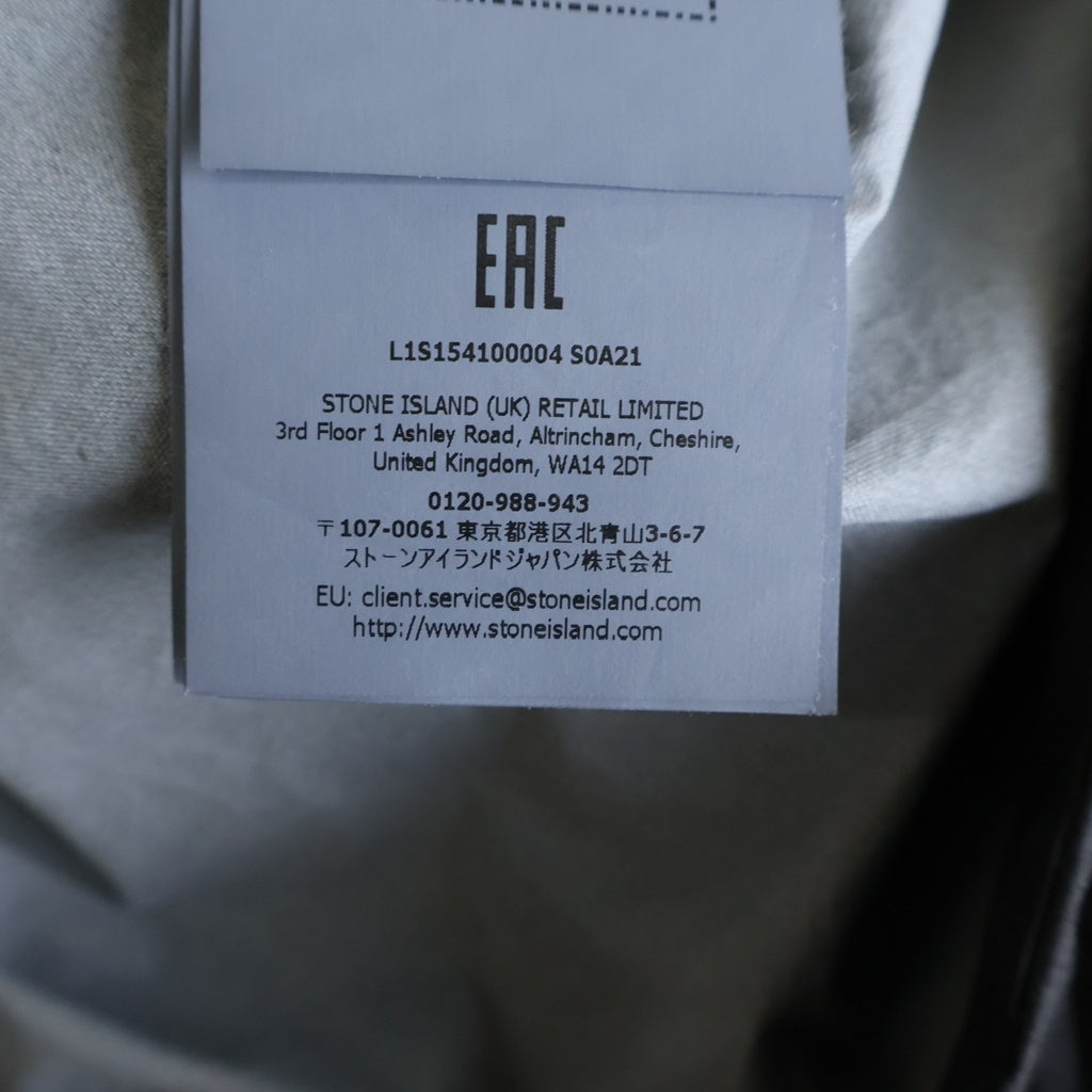 STONE ISLAND(ストーンアイランド) 26SS ワッペンロゴ フーデッドジャケット ナイロンジャケット ブラック L1S154100004S0A2