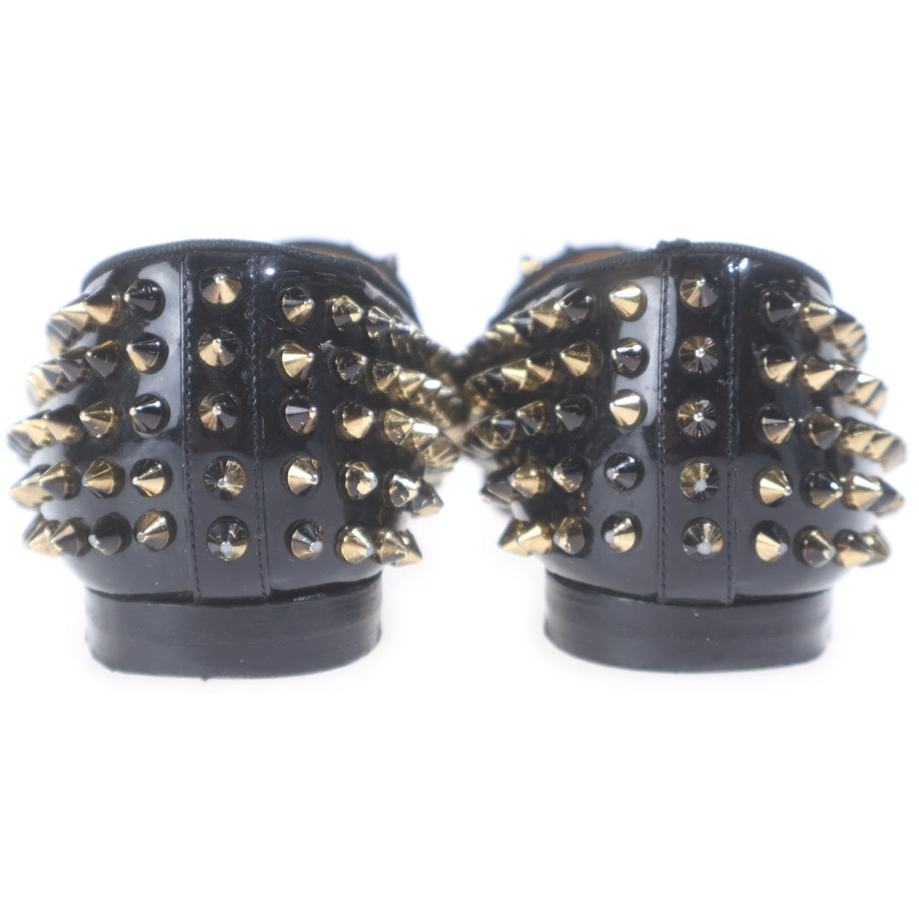CHRISTIAN LOUBOUTIN(クリスチャンルブタン) スタッズ スリッポン パンプス レディース ブラック