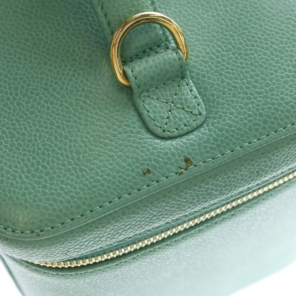 CHANEL(シャネル) ヴィンテージ バニティ バッグ 2way ショルダーバッグ ブルー レディース