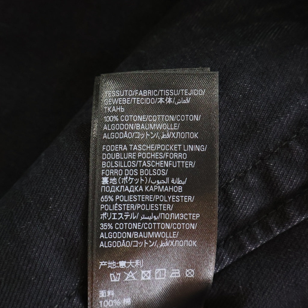 BALENCIAGA(バレンシアガ) 25AW クレヨングラフィックデザイン オーバーサイズ デニムジャケット Gジャン ブラック E62U 857181 TTWA8