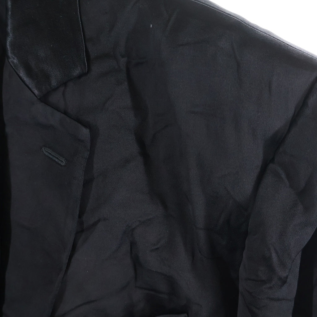 BALENCIAGA(バレンシアガ) シワ加工 アームラバーロゴ テーラードジャケット ブラック 674431 TL028