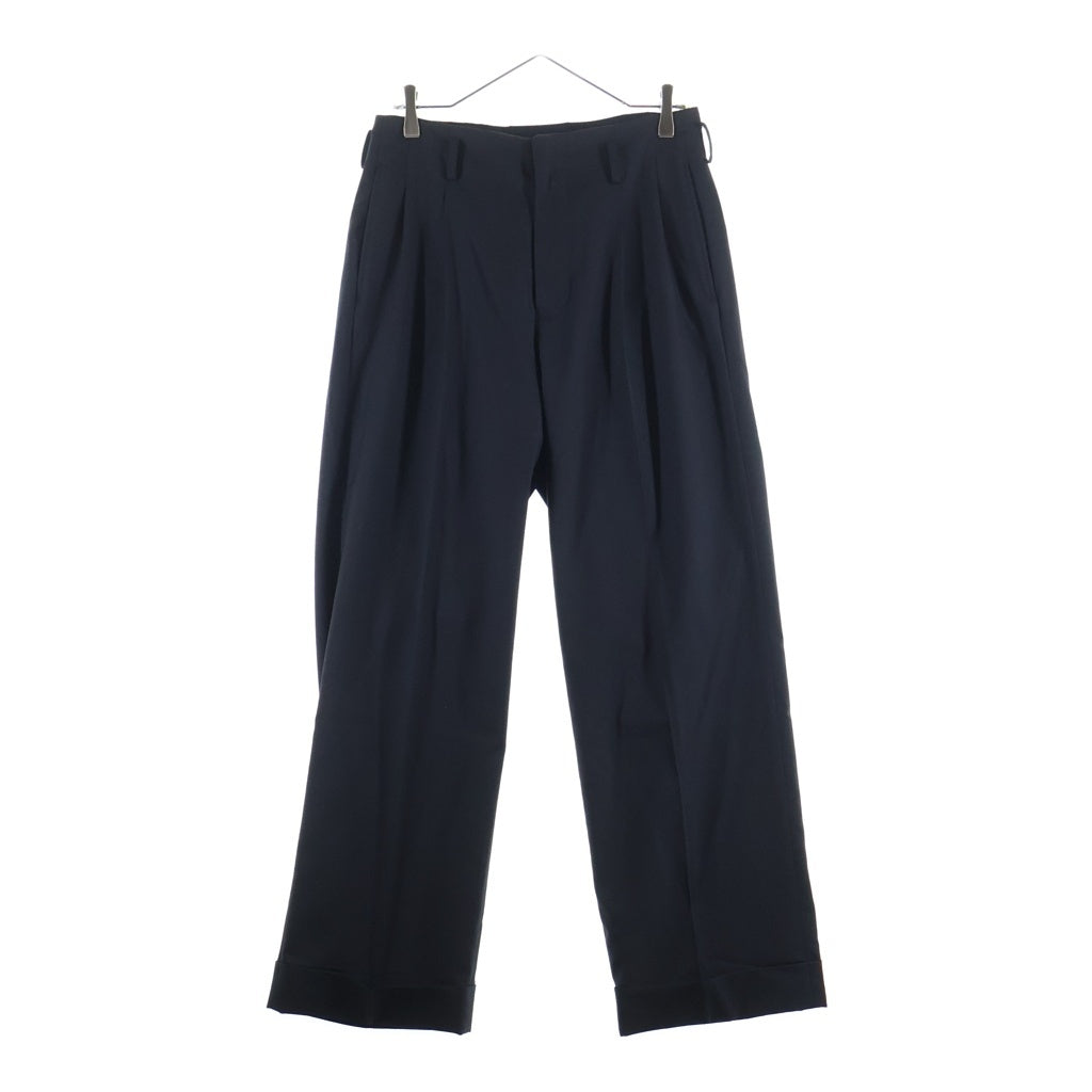KAIKO(カイコー) Wool wide slacks ウール ワイドスラックス ブラック KAIKO-PT-027-2
