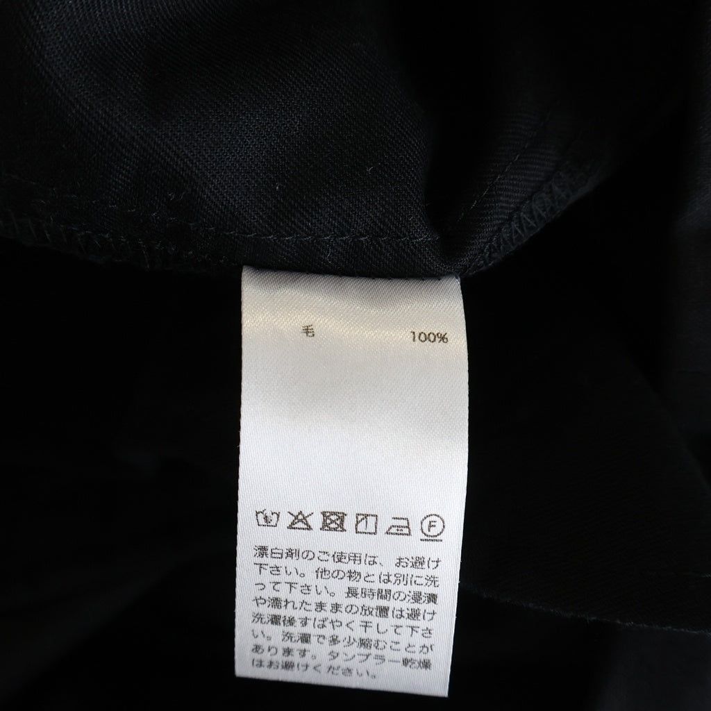 KAIKO(カイコー) Wool wide slacks ウール ワイドスラックス ブラック KAIKO-PT-027-2