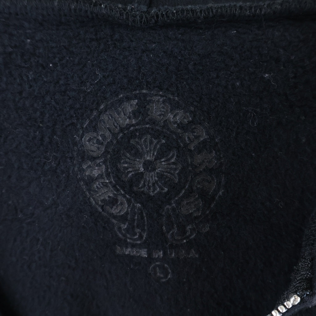 CHROME HEARTS(クロムハーツ) SWTSHRT HD ZIP LTD 東京限定バックホースシュープリントジップアップパーカー ブラック