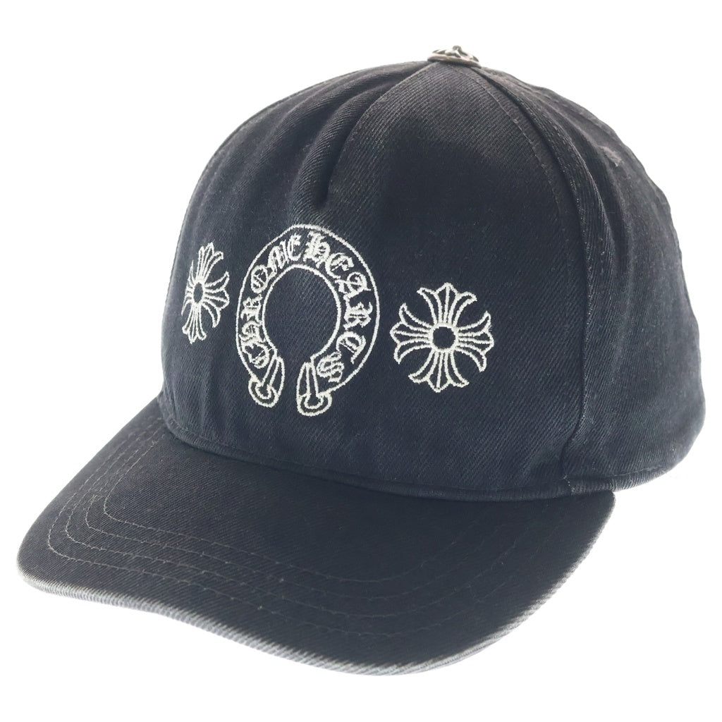 CHROME HEARTS(クロムハーツ) HORSESHOE CHPLUS ホースシュー CHプラス ベースボールキャップ ブラック
