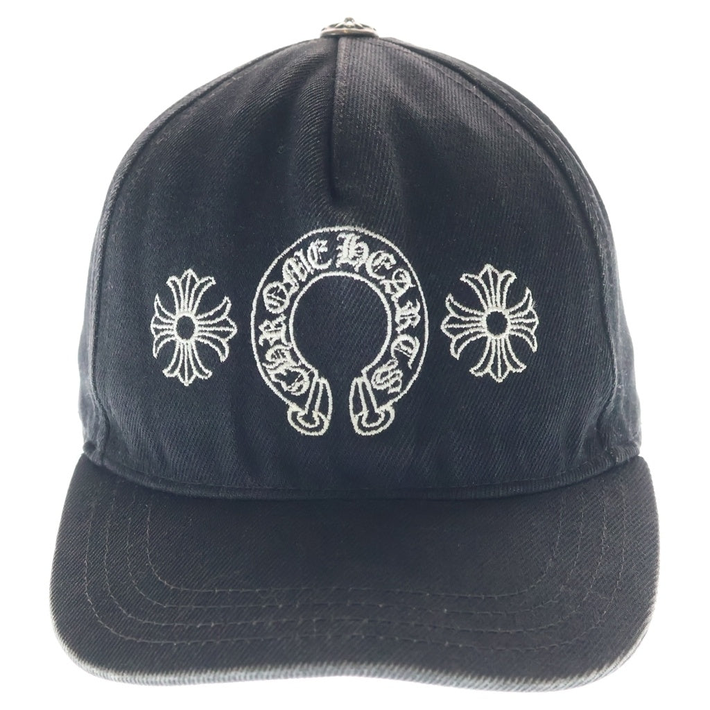 CHROME HEARTS(クロムハーツ) HORSESHOE CHPLUS ホースシュー CHプラス ベースボールキャップ ブラック