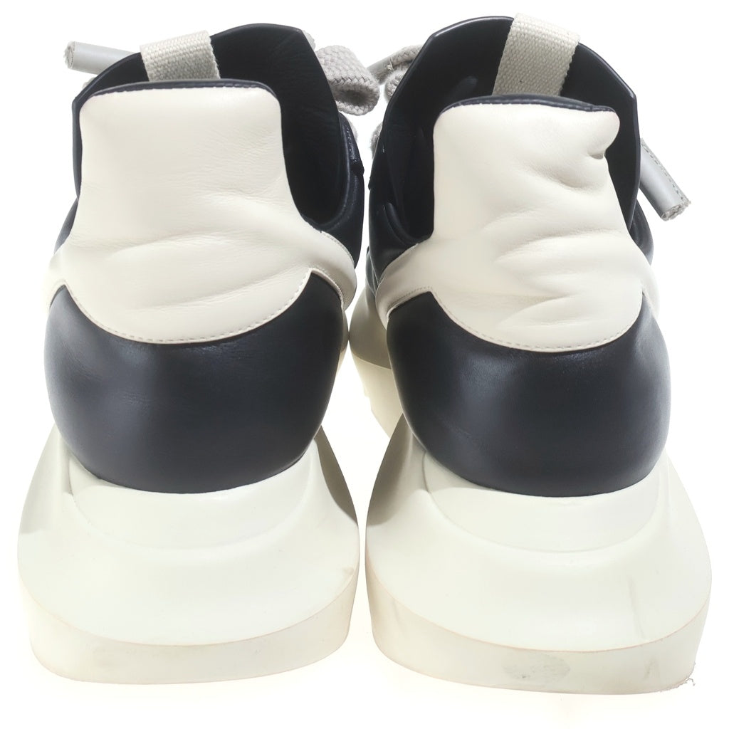 Rick Owens(リックオウエンス) Geth Runner Jumbo Lace ゲスランナー ジャンボレース ローカット スニーカー ブラック RR01C4817LPOW2