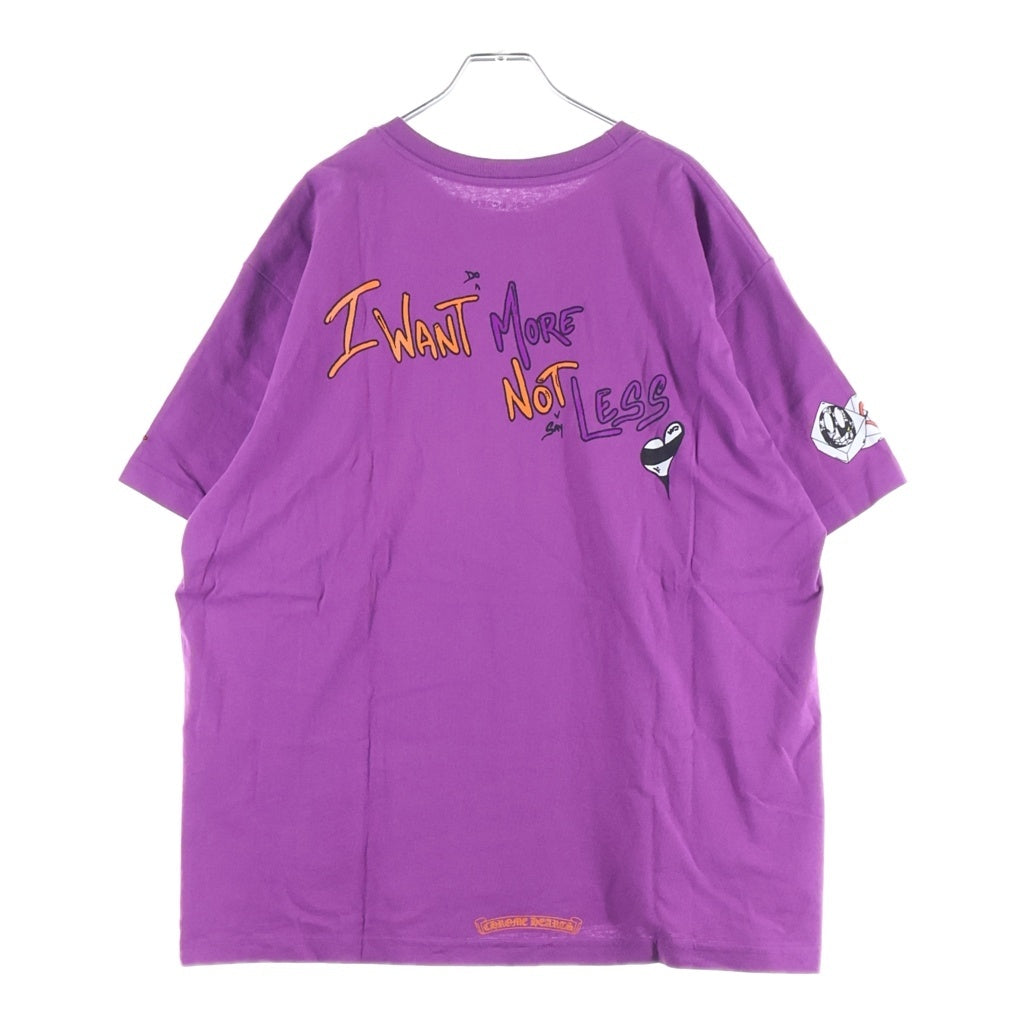 CHROME HEARTS(クロムハーツ) ×MATTY BOY I WANT MORE NOT LESS TEE アイ ウォント モアレス Tシャツ パープル