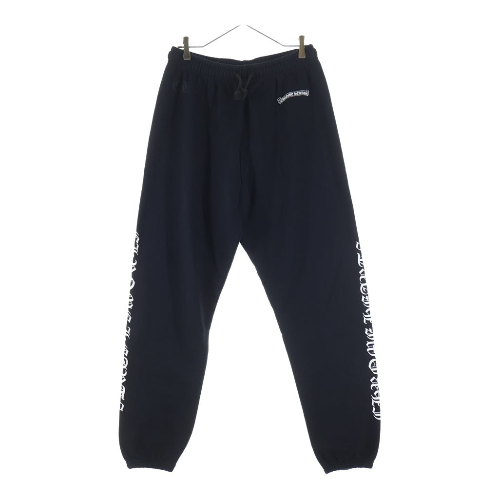 CHROME HEARTS(クロムハーツ) Scroll Label Fuck You Side Logo Sweat Long Pants スクロールラベル ファックユー サイドロゴ スウェットパンツ ブラック
