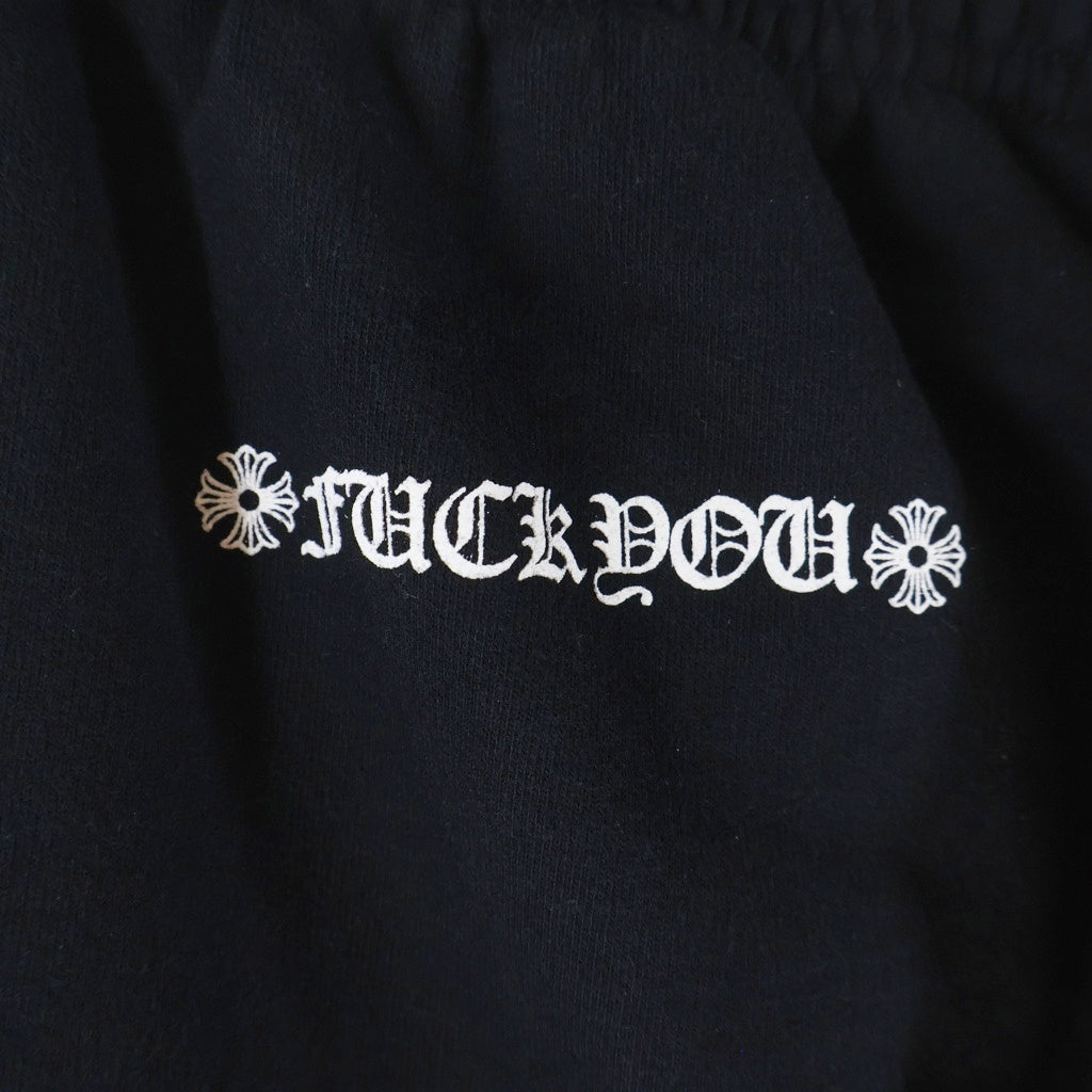 CHROME HEARTS(クロムハーツ) Scroll Label Fuck You Side Logo Sweat Long Pants スクロールラベル ファックユー サイドロゴ スウェットパンツ ブラック