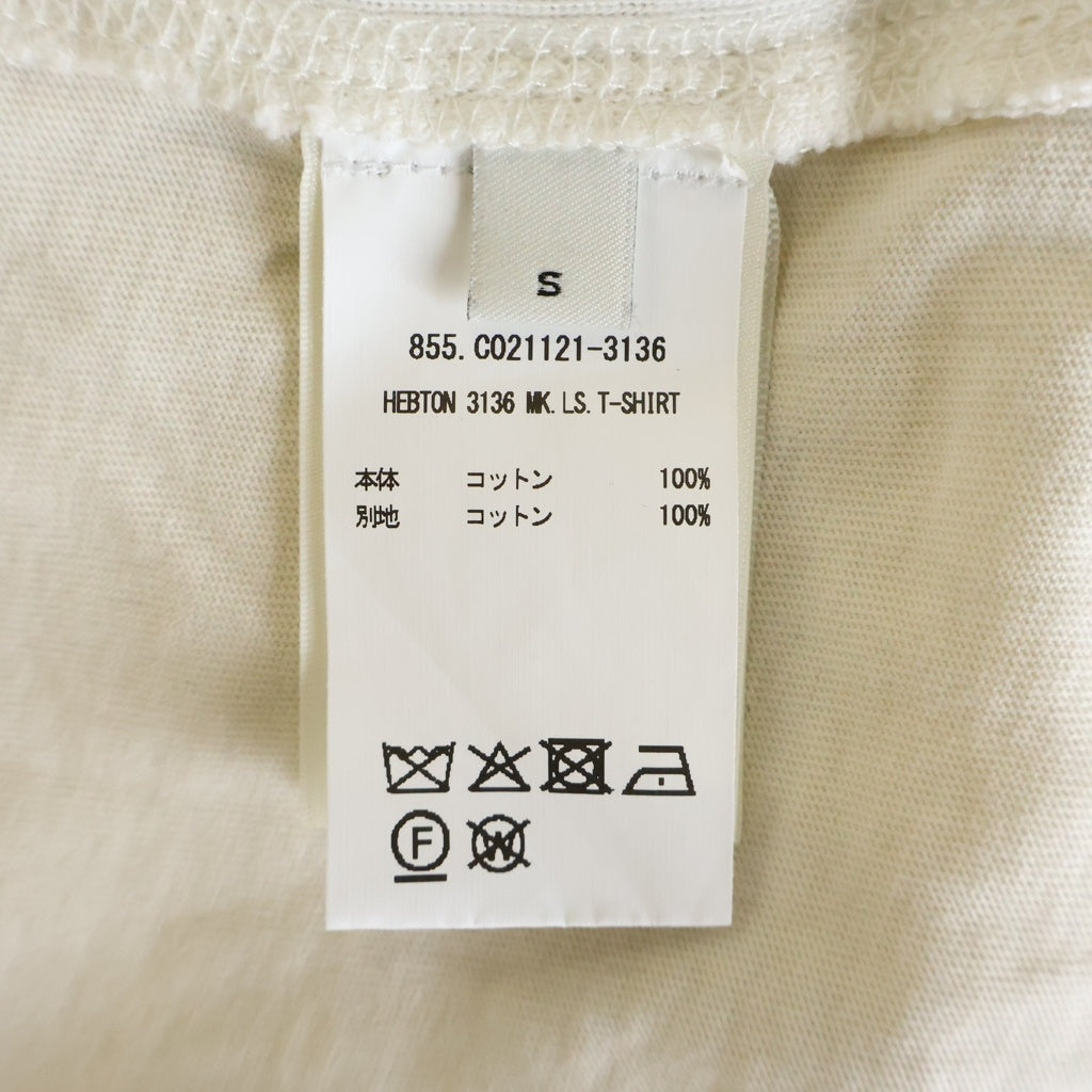 DRIES VAN NOTEN(ドリスヴァンノッテン) Pointelle Jacquard Tank T-Shirt ポインテール ジャカード ロングスリーブカットソー 長袖Tシャツ ホワイト 261-021121-3136-008