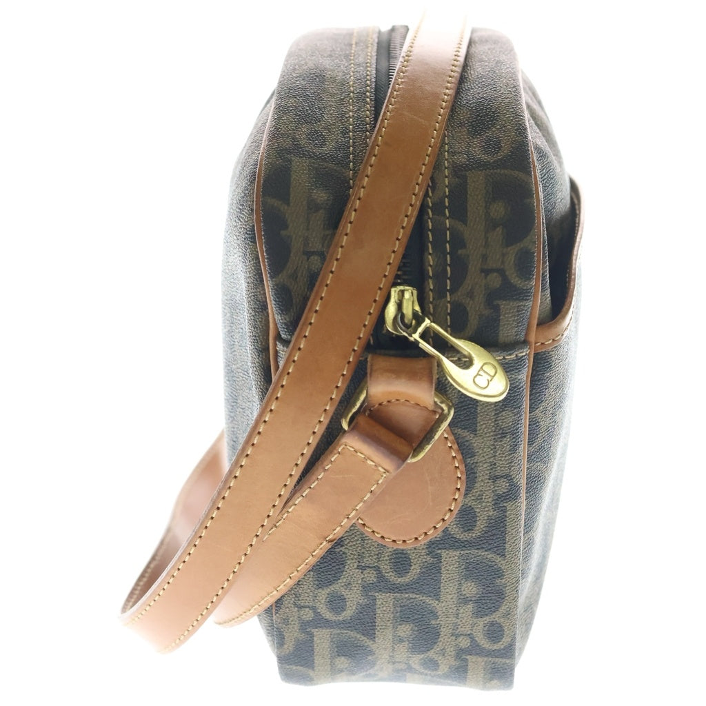 Christian Dior(クリスチャンディオール) Vintage トロッター柄 ショルダーバッグ 総柄 ブラック レディース