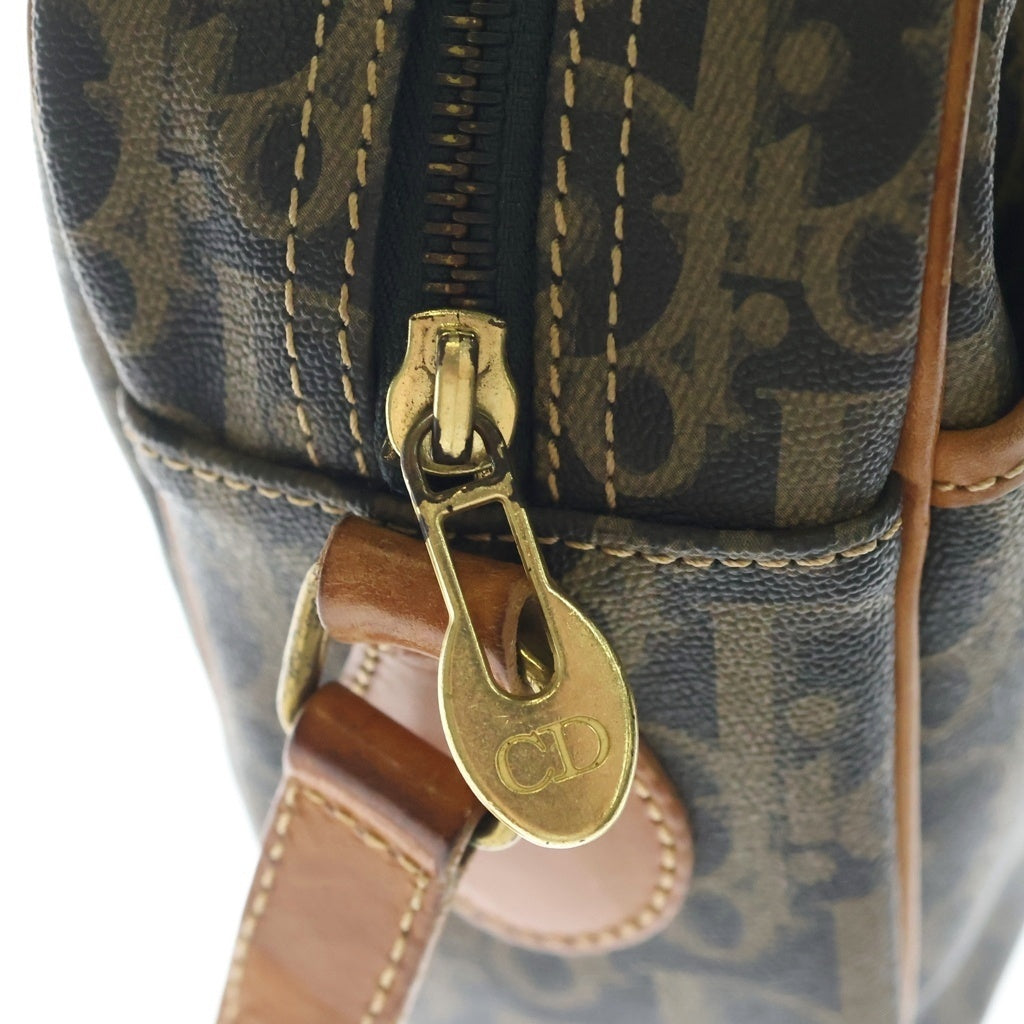 Christian Dior(クリスチャンディオール) Vintage トロッター柄 ショルダーバッグ 総柄 ブラック レディース