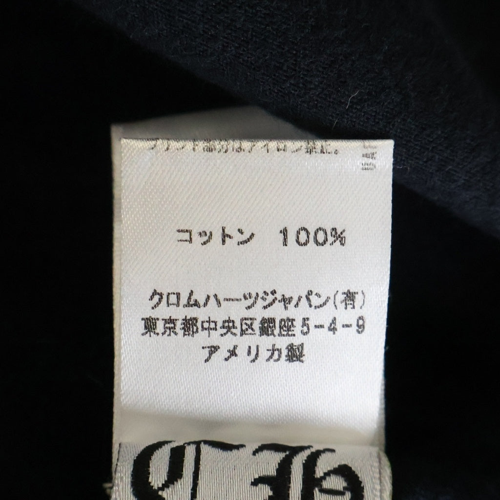 CHROME HEARTS(クロムハーツ) Made in Hollywood フロントプリント半袖Tシャツ クルーネックカットソー ブラック