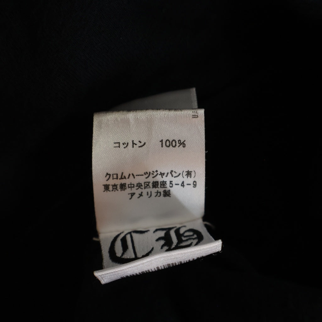 CHROME HEARTS(クロムハーツ) CH PLUS T-SHRT CHプラス バックスクロールプリント 長袖Tシャツ カットソー ブラック