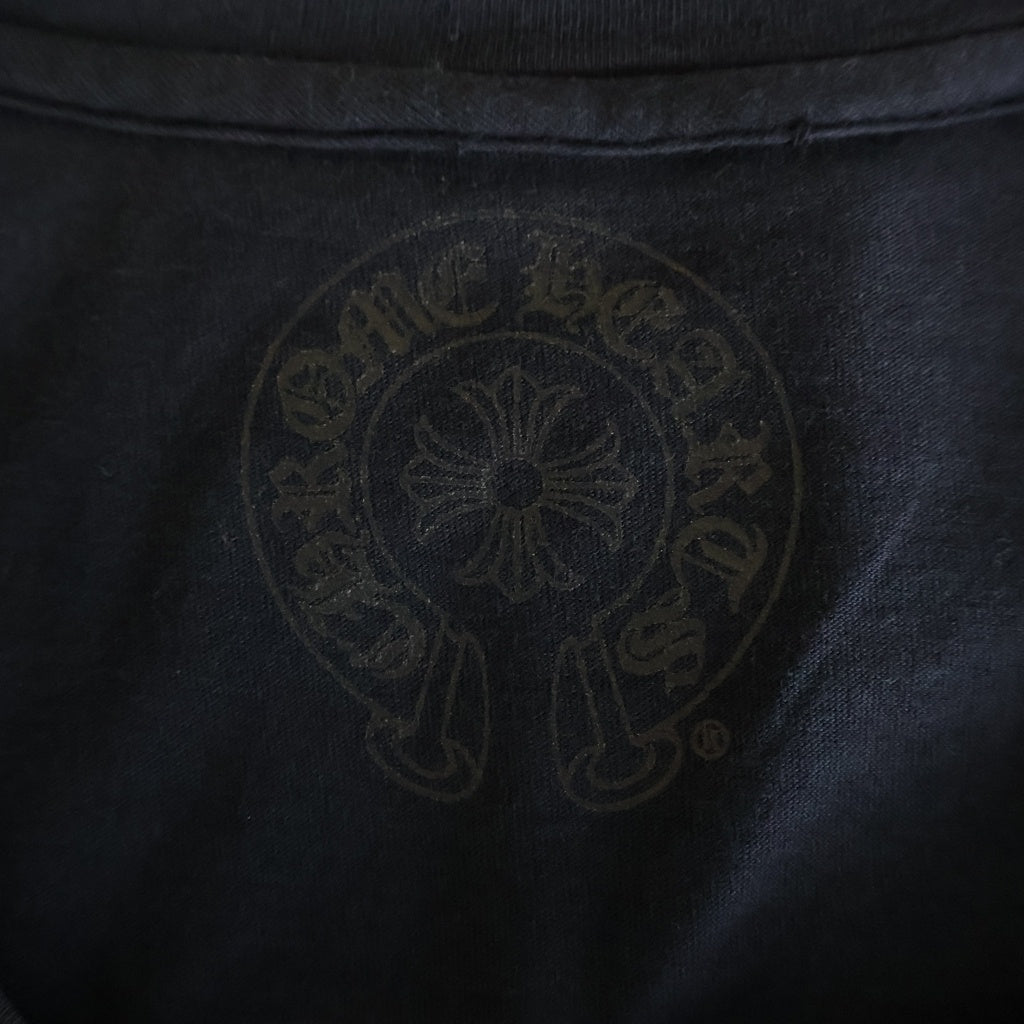 CHROME HEARTS(クロムハーツ) MATTY BOY GREEN CHOMPER マッティボーイ グリーンチョンパー バックプリント半袖Tシャツ クルーネックカットソー ブラック