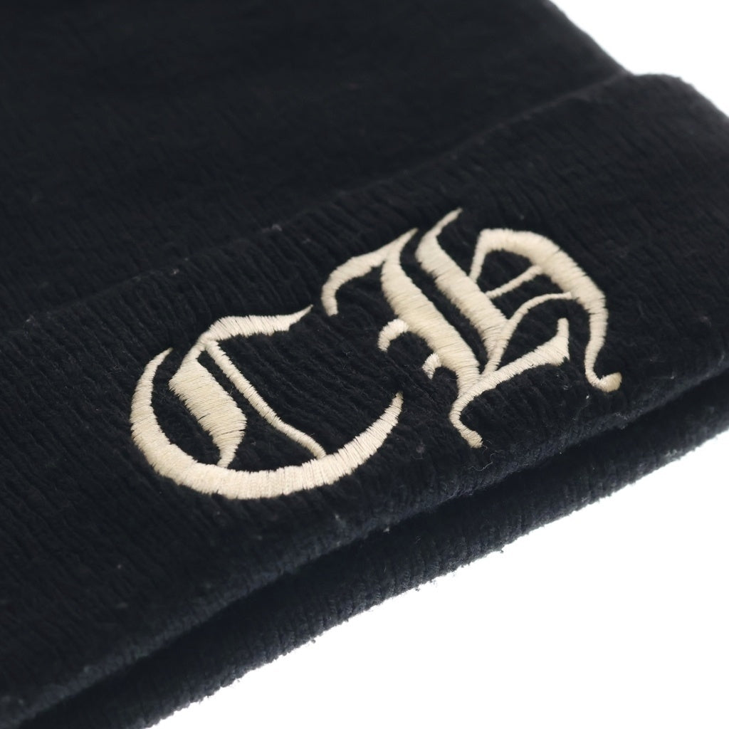CHROME HEARTS(クロムハーツ) OLD WATCH CAP CHロゴ刺繍 ビーニー ニット帽 帽子 ブラック