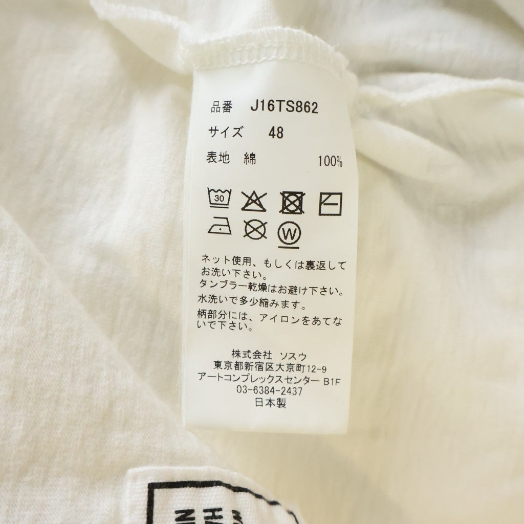 MAISON MIHARAYASUHIRO(メゾンミハラヤスヒロ) Leon Doodle Printed T-shirt レオン キッズ ドゥードゥル 半袖Tシャツ クルーネックカットソー ホワイト J16TS862