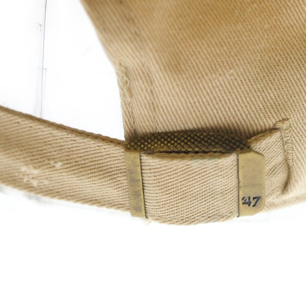 NO BRAND(ノーブランド) APT.1007 アパートメント Baseball Hall ダメージ加工 ベースボールキャップ ベージュ