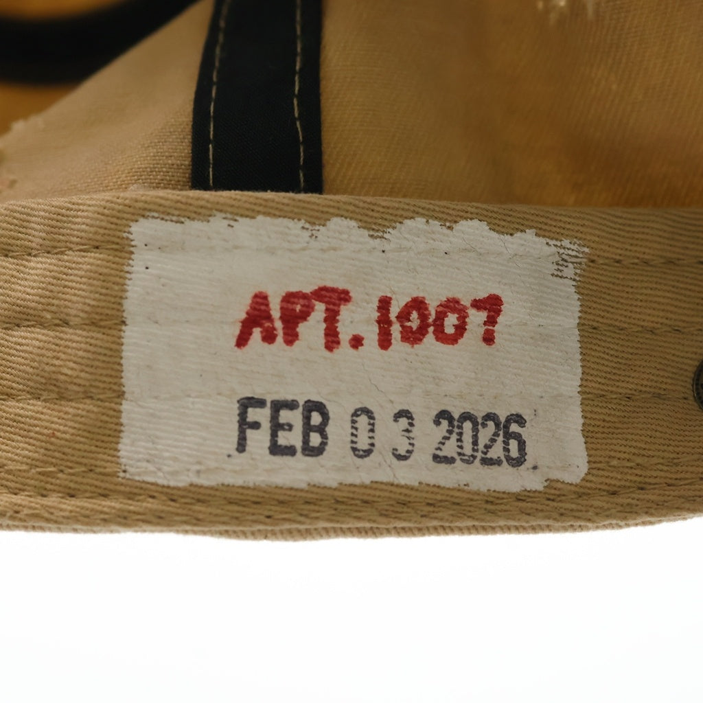 NO BRAND(ノーブランド) APT.1007 アパートメント Baseball Hall ダメージ加工 ベースボールキャップ ベージュ