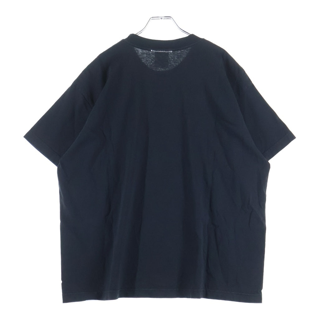RON HERMAN(ロンハーマン) × Spun Spirit スパンスピリット フロントプリント クルーネック 半袖Tシャツ ブラック