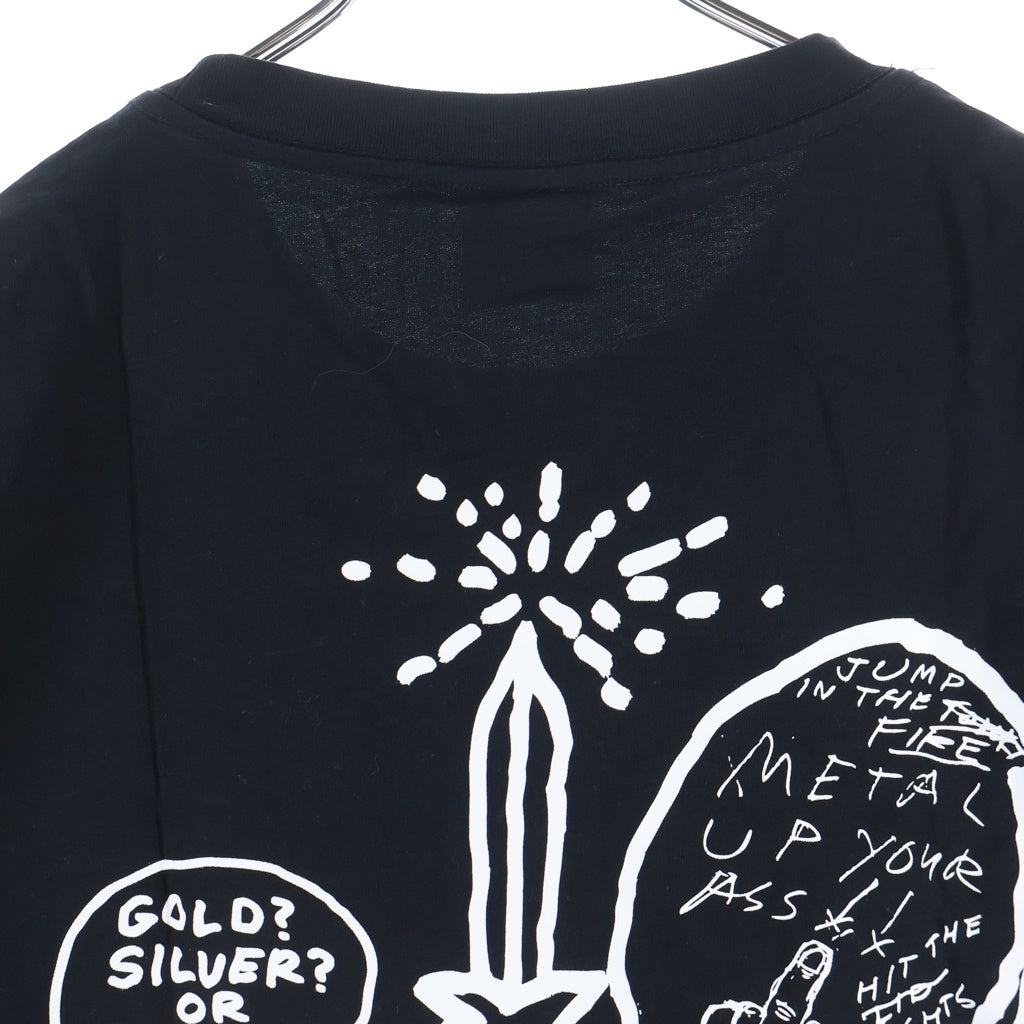 MADSAKI(マサキ) × METALLICA UP YOUR ASS TEE メタリカ 両面プリント クルーネック 半袖Tシャツ ブラック